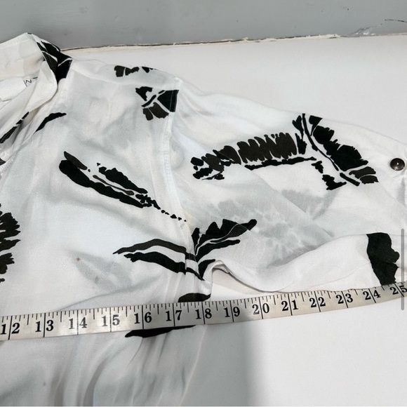 WARREN Z maxi button front leaf print dress size:14 - Picture 12 of 16